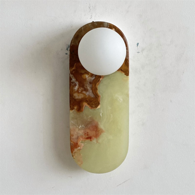 Syraeia Modern Minimalist Marble Jade Wall Lamp - Letslighting