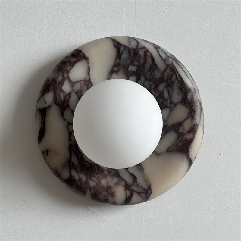 Vomire Nordic Art Roter Marmor Wandleuchte-Letslighting