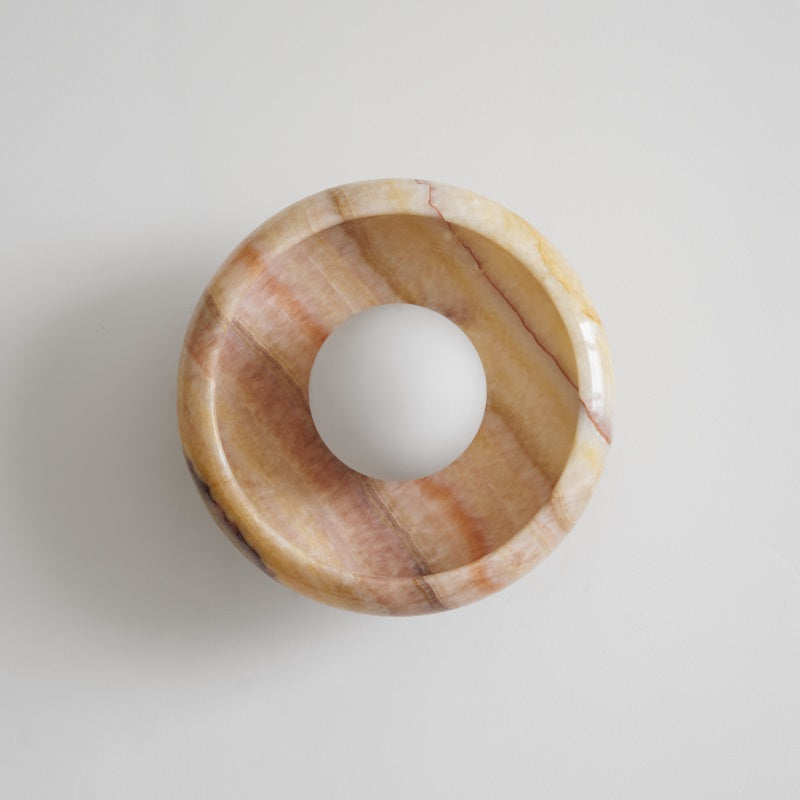 Onvix Wandleuchte aus Natur-Onyx-Letslighting