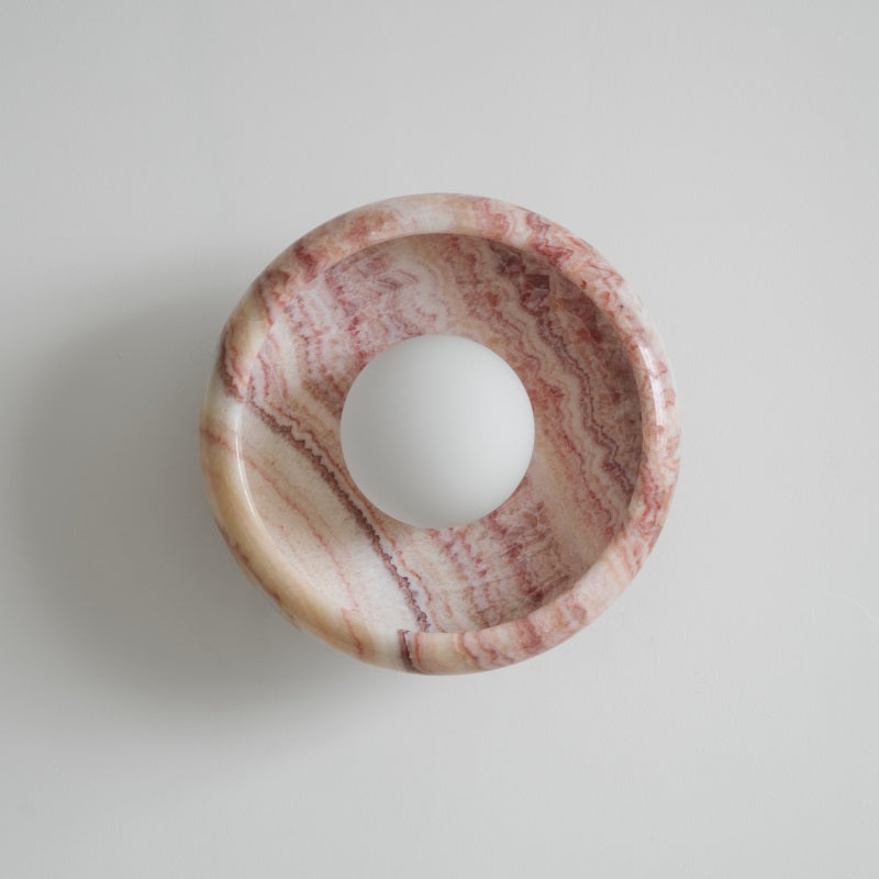 Piedra Modern Minimalist Marble Glass Wall Lamp - Letslighting