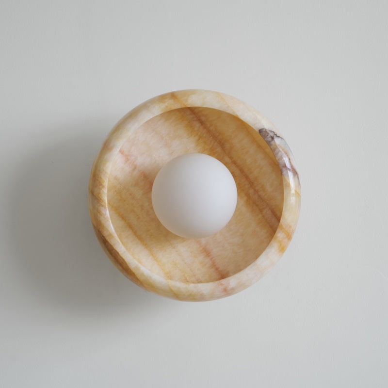 Onvix Wandleuchte aus Natur-Onyx-Letslighting