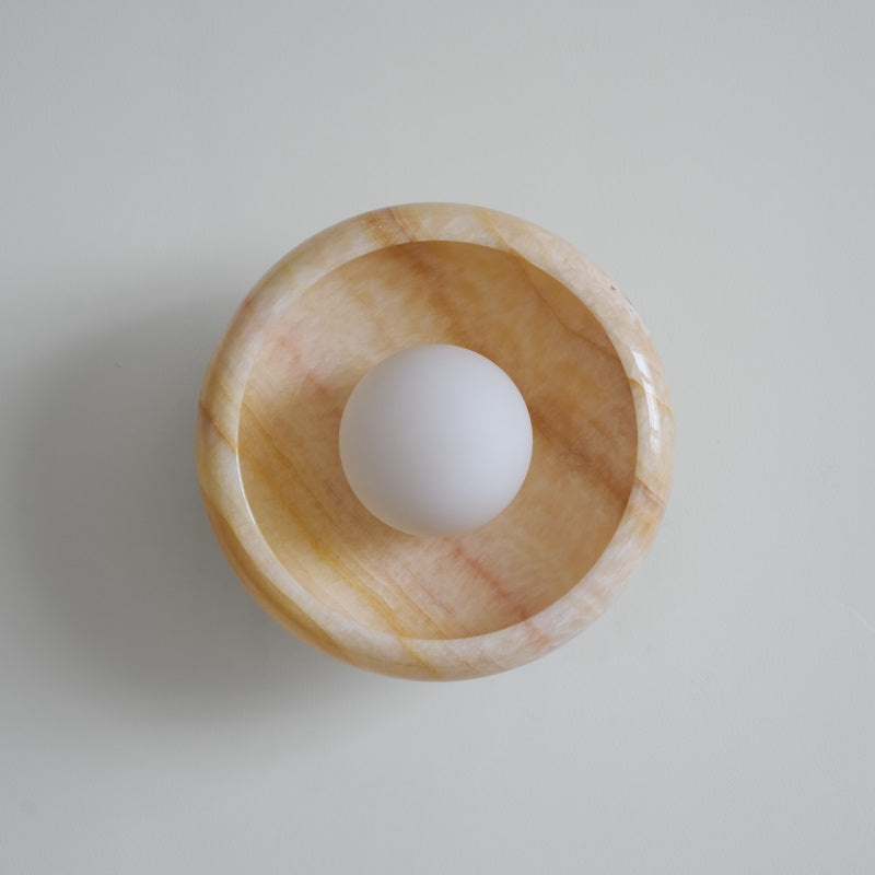 Onvix Wandleuchte aus Natur-Onyx-Letslighting