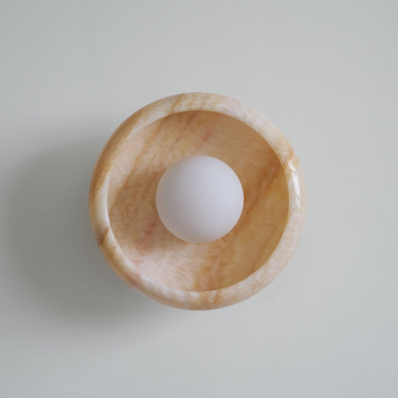 Onvix Wandleuchte aus Natur-Onyx-Letslighting