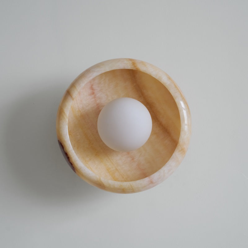 Onvix Wandleuchte aus Natur-Onyx-Letslighting