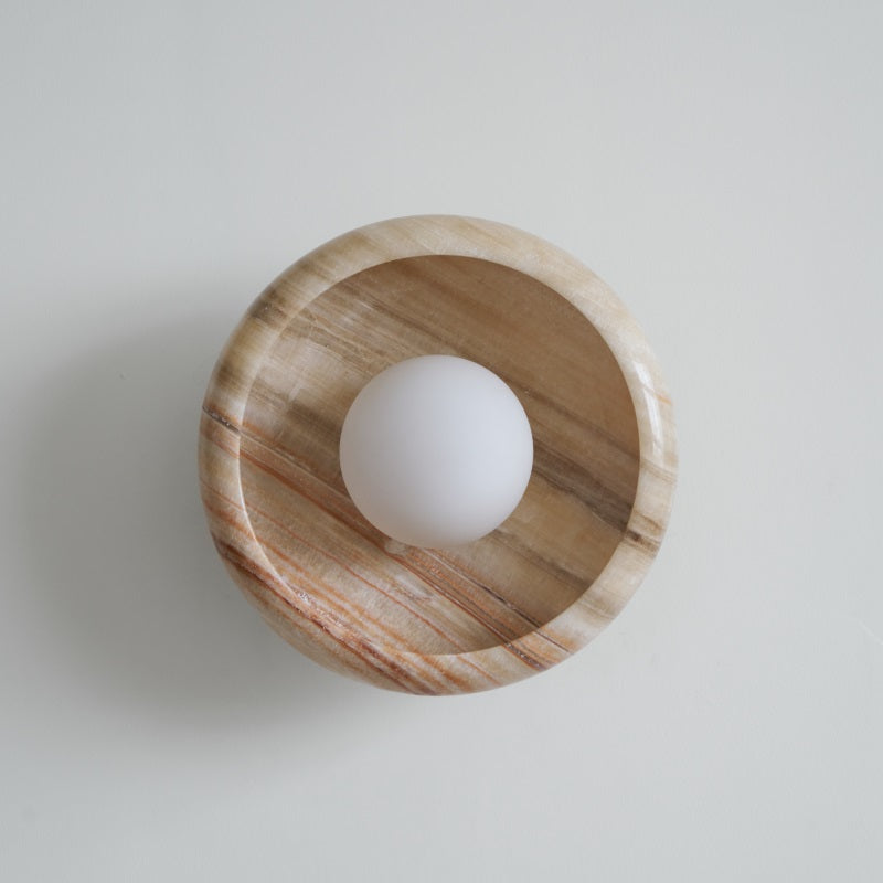 Onvix Wandleuchte aus Natur-Onyx-Letslighting