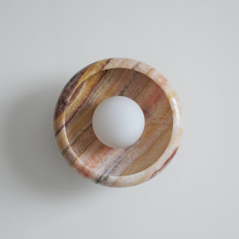 Onvix Wandleuchte aus Natur-Onyx-Letslighting