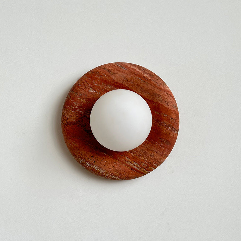 Orli Modern Minimalist Travertine Sconce Wall Lamp - Letslighting