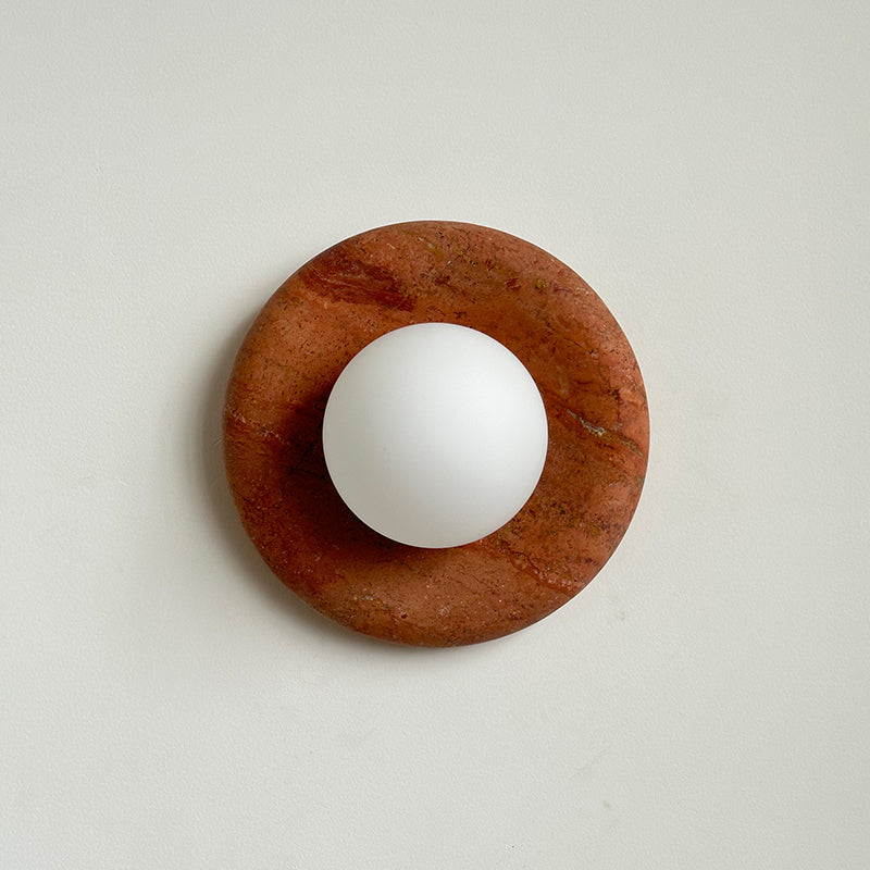 Orli Modern Minimalist Travertine Sconce Wall Lamp - Letslighting