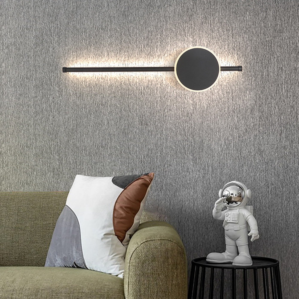 Arisha Modern Rund Linear Wandleuchte Weiß/Schwarz/Gold Wohn/Schlafzimmer Metall
