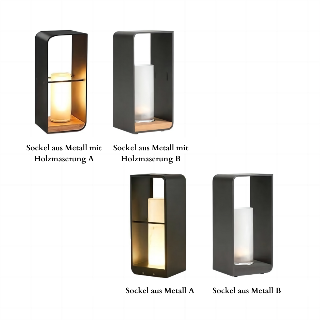 Ray Außenstehleuchte Minimalistisch Quadrat LED  Metall Garten Flur