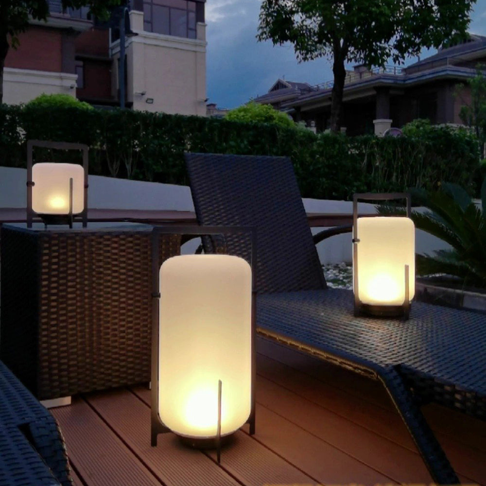Ray Außenstehlampe Zylinder, Solar Garten, Flur, Balkon