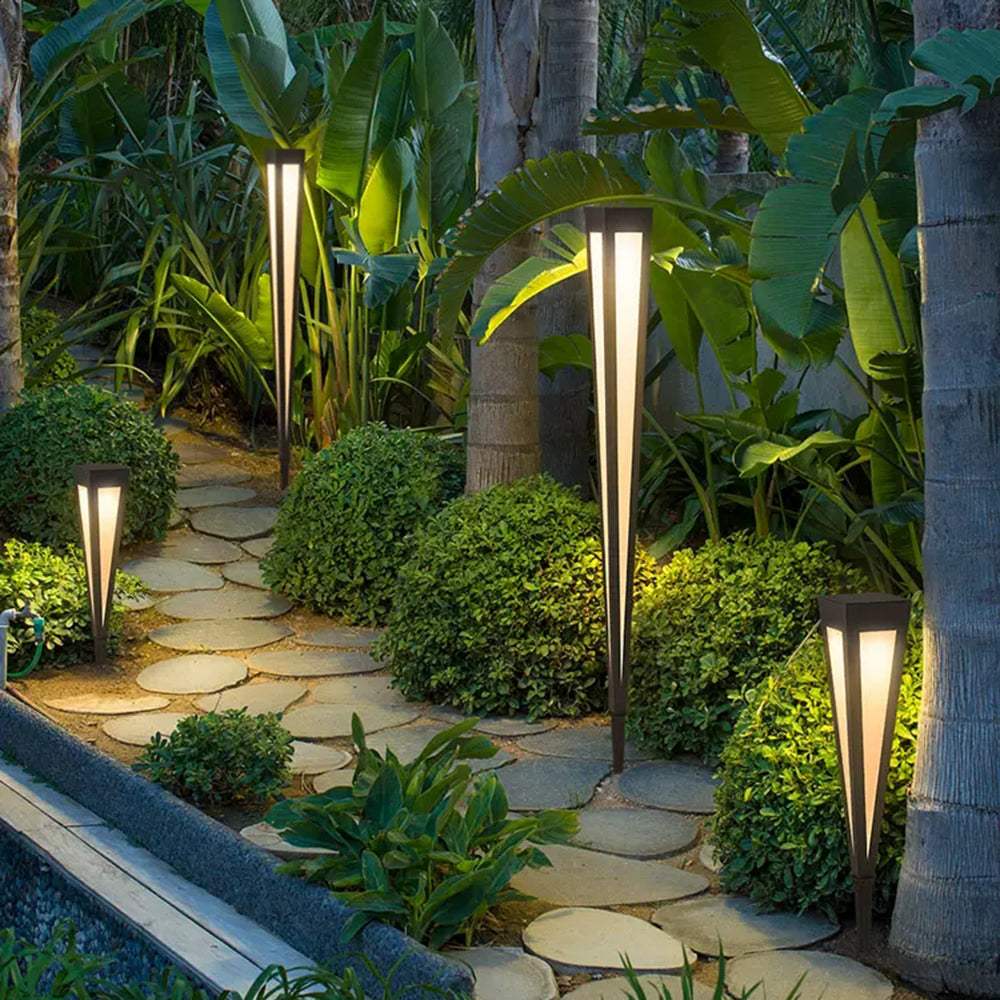 Arisha Modern LED Linear Außenleuchte Schwarz Garten/Flur/Balkon Metall&Acryl