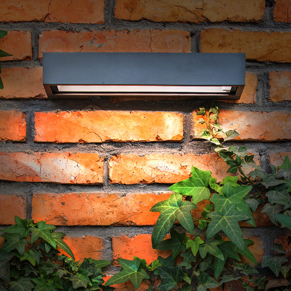 Ray LED Industrial Außenwandleuchte Metall Acryl Garten Flur Terrasse