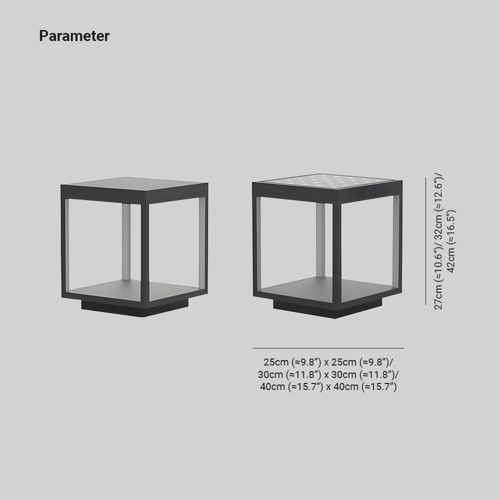 Ray Minimalistisch Außenstehleuchte Solar Schwarz Garten Metall