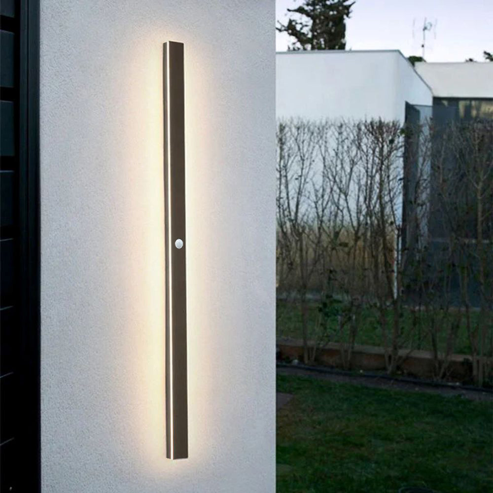 Ray Moderne Linear Außenwandleuchte Metall Acryl Garten Flur