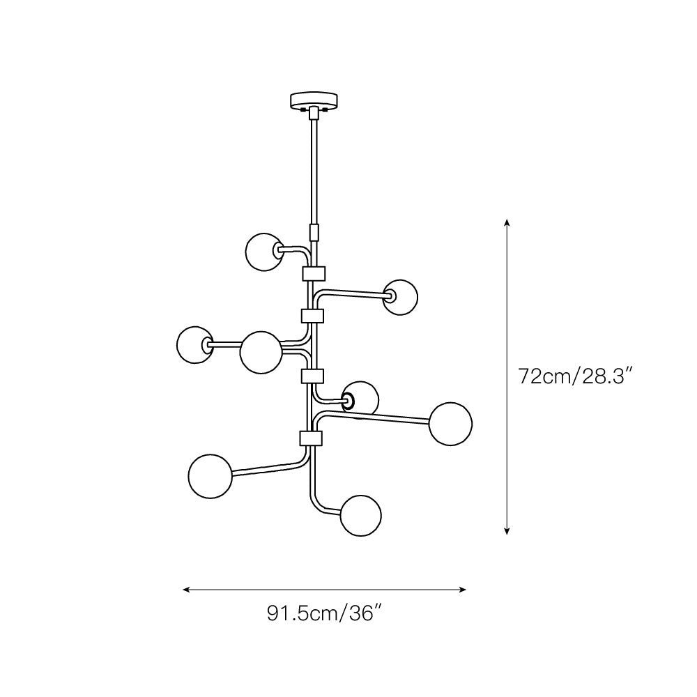 Aballs Elegance Unique Glass Chandelier - Letslighting