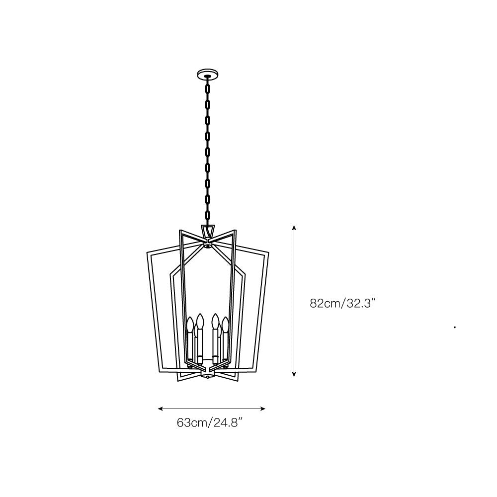 Abbotswell Traditional Modern Brass Chandelier - Letslighting