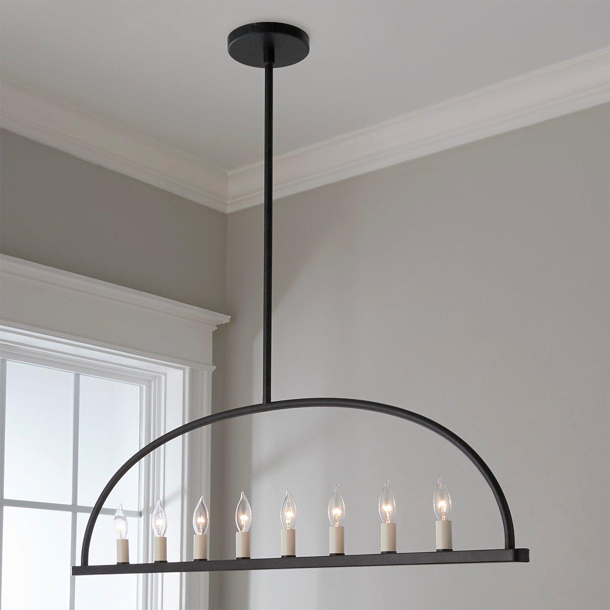 Abbott Linear Minimalist Metal Chandelier - Letslighting