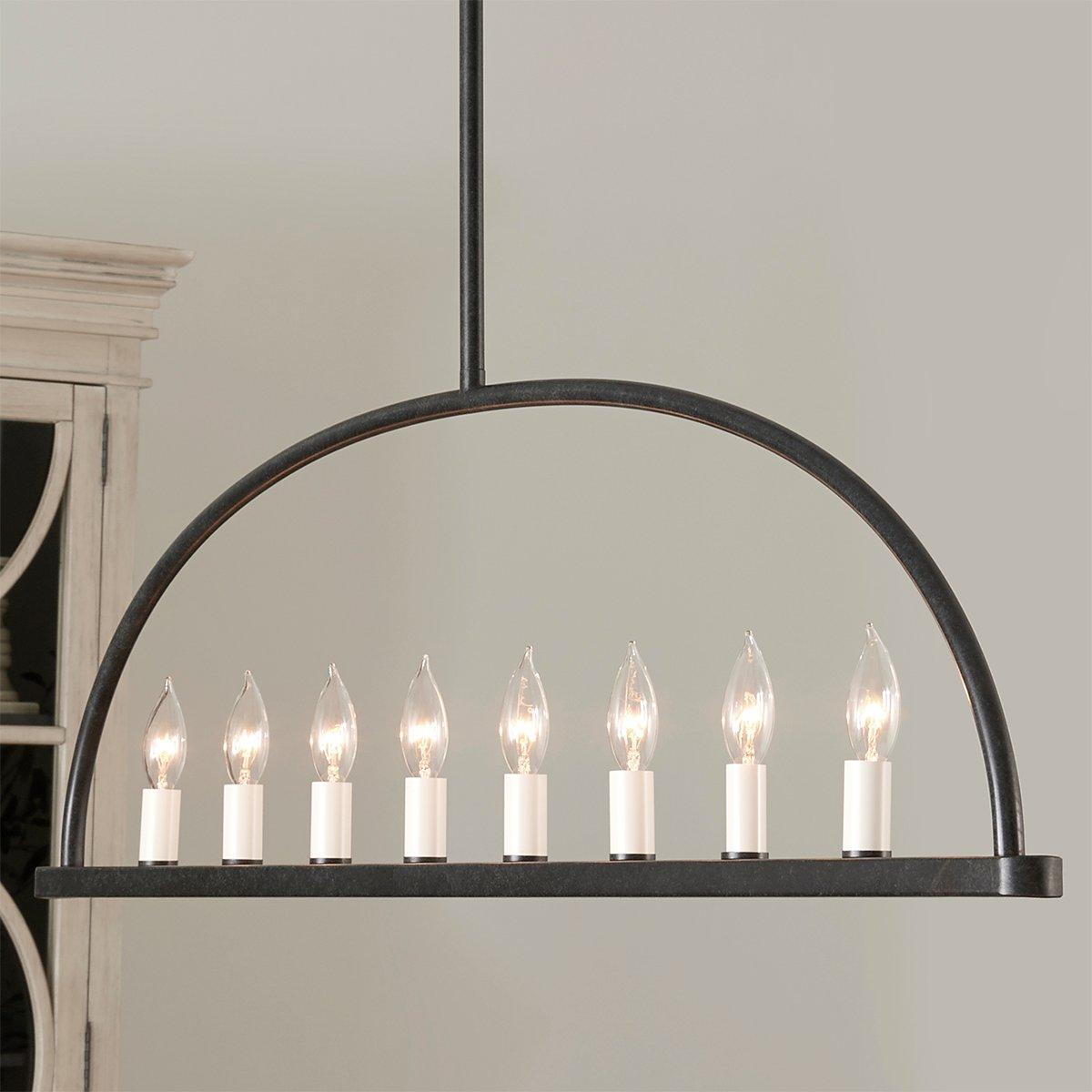 Abbott Linear Minimalist Metal Chandelier - Letslighting