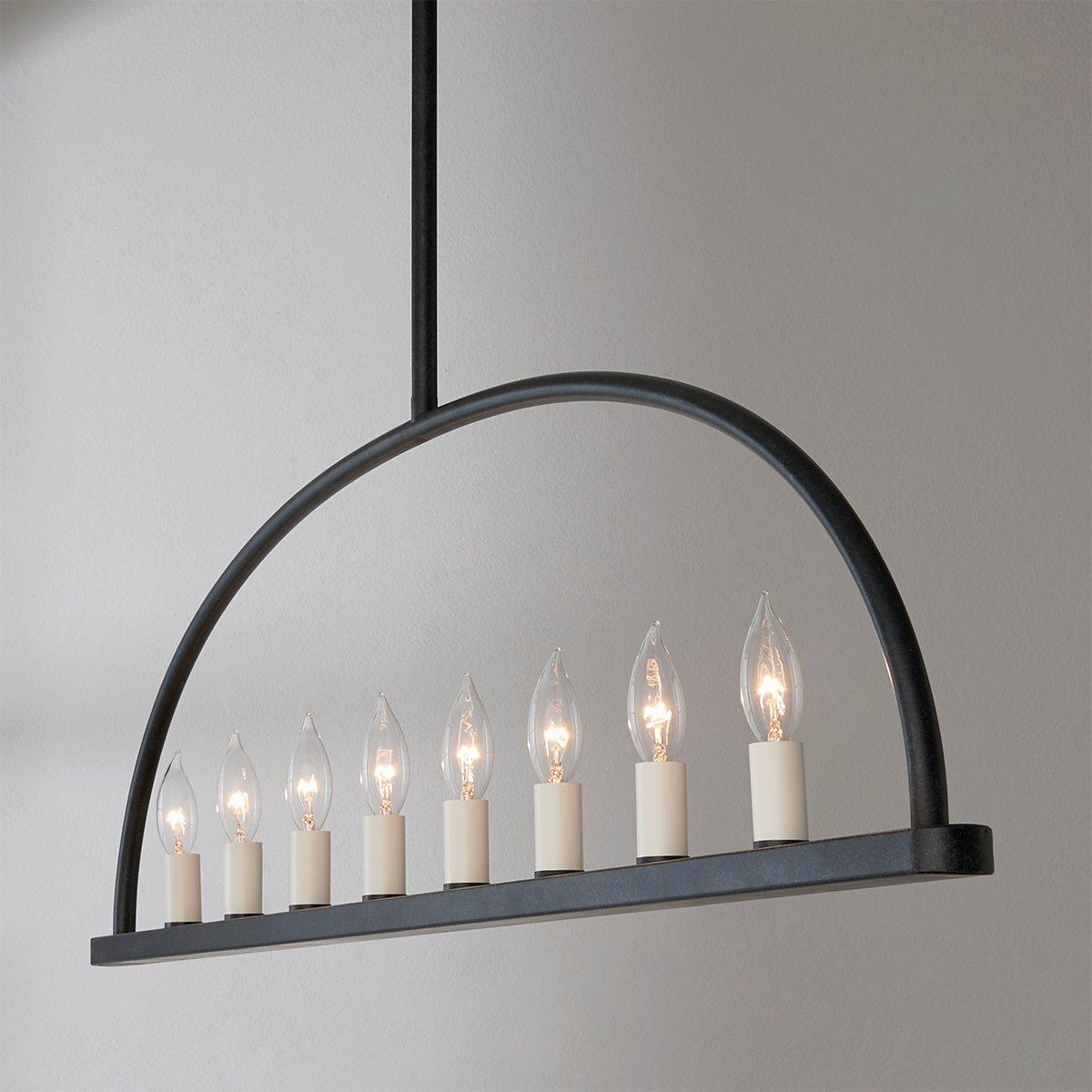 Abbott Linear Minimalist Metal Chandelier - Letslighting