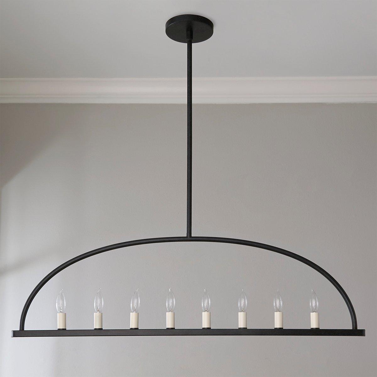 Abbott Linear Minimalist Metal Chandelier - Letslighting