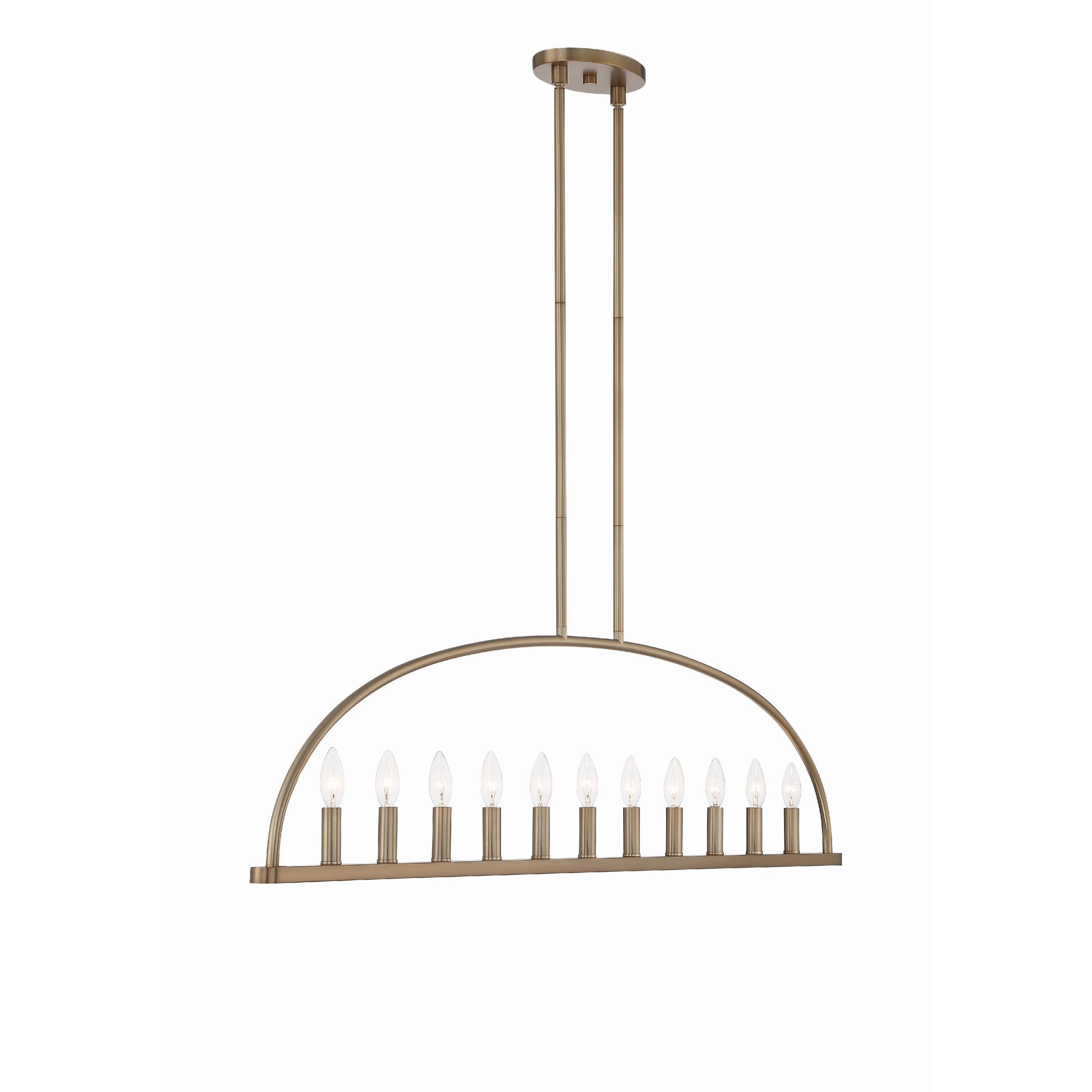Abbott Linear Minimalist Metal Chandelier - Letslighting