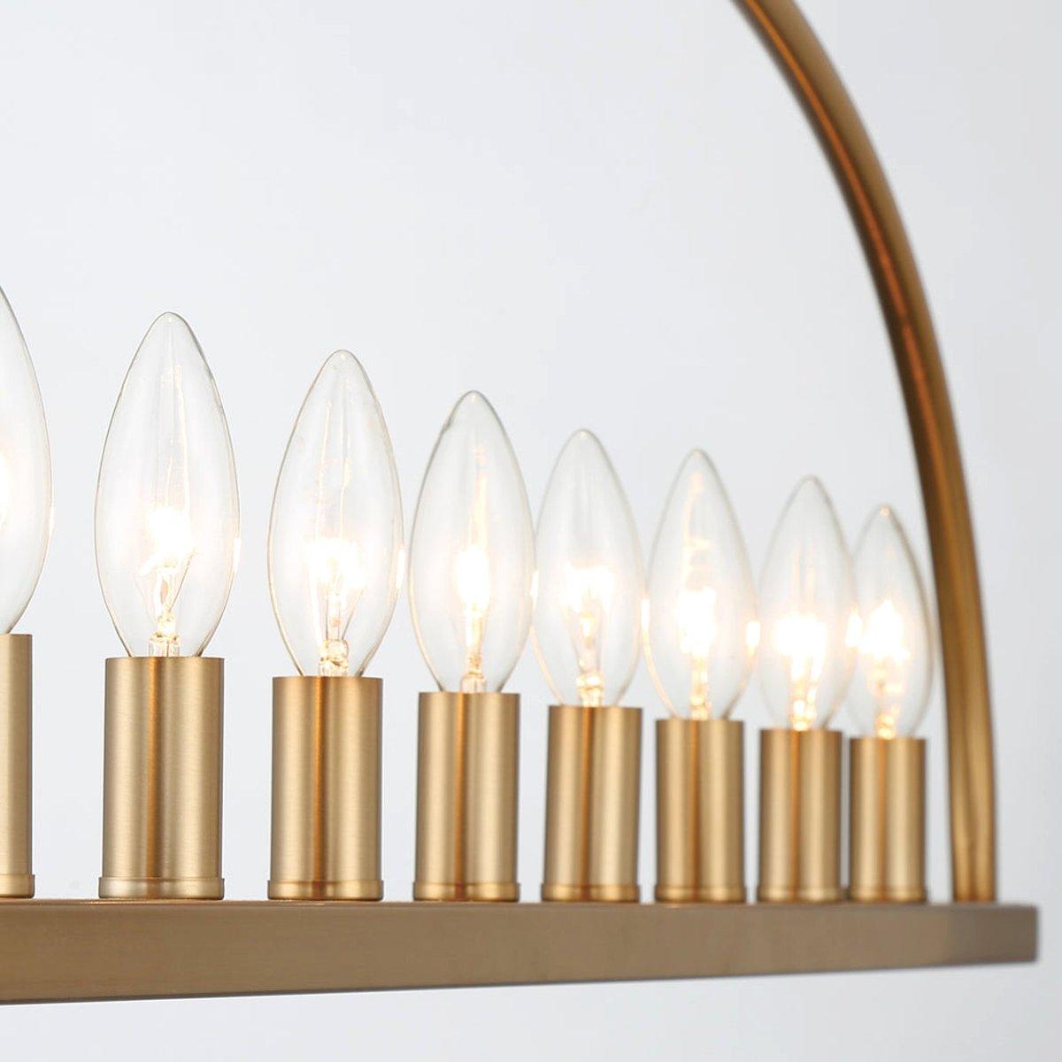Abbott Linear Minimalist Metal Chandelier - Letslighting