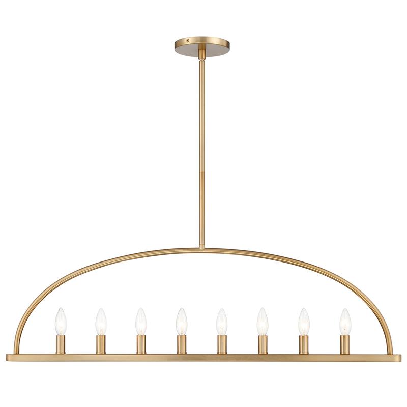 Abbott Linear Minimalist Metal Chandelier - Letslighting