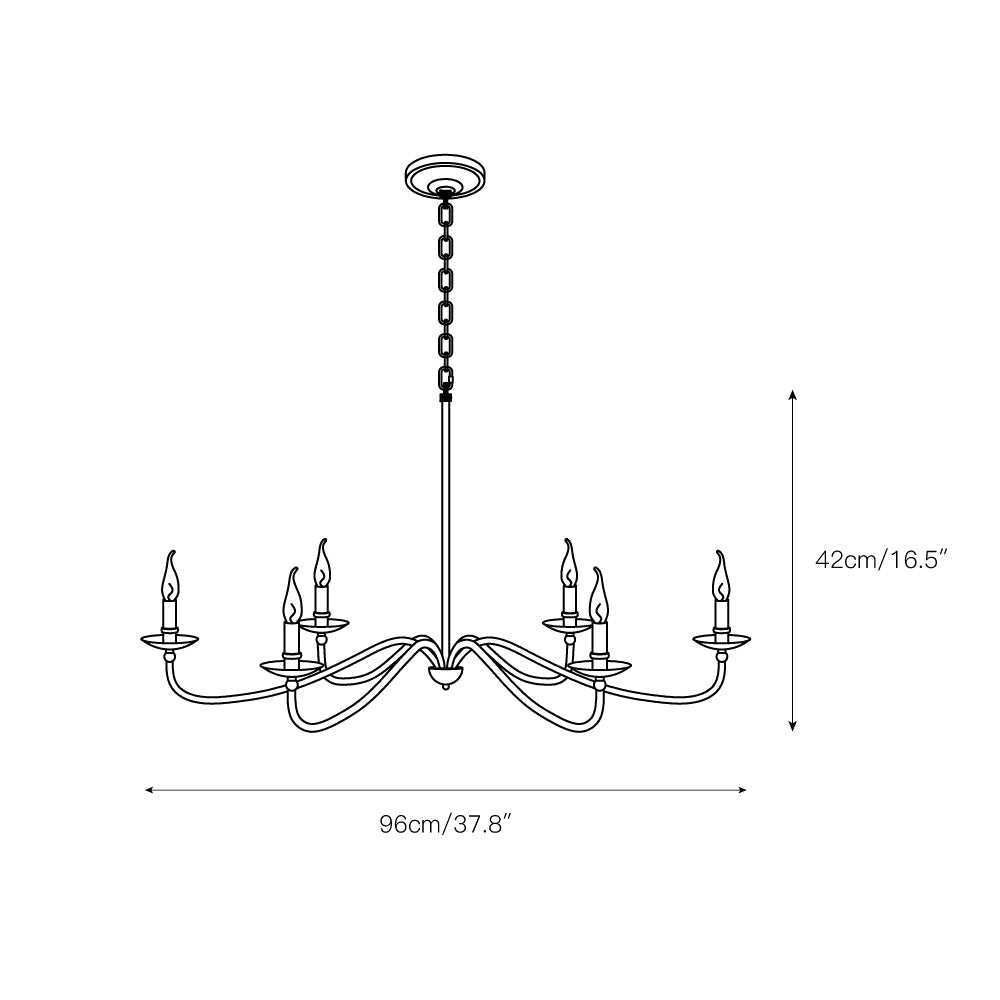 Alshaarae Vintage Industrie Messing Kronleuchter-Letslighting