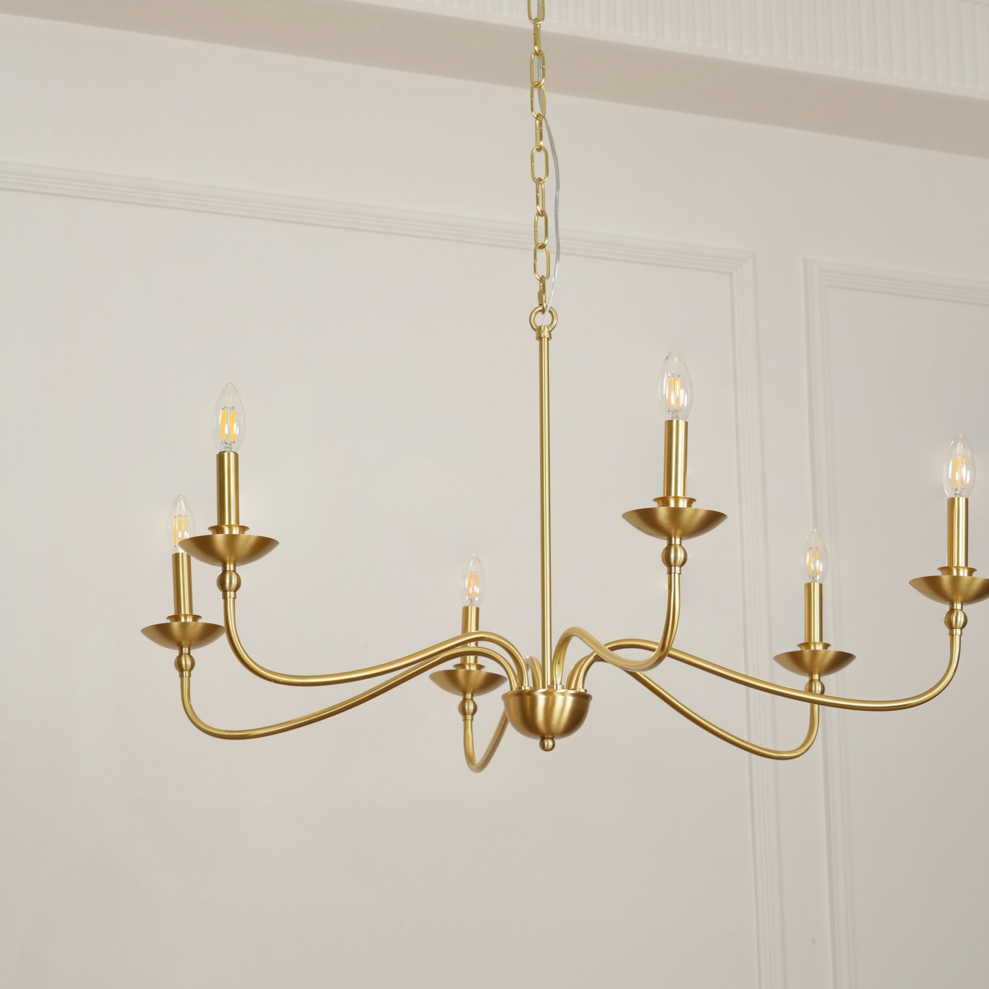 Alshaarae Vintage Industrie Messing Kronleuchter-Letslighting