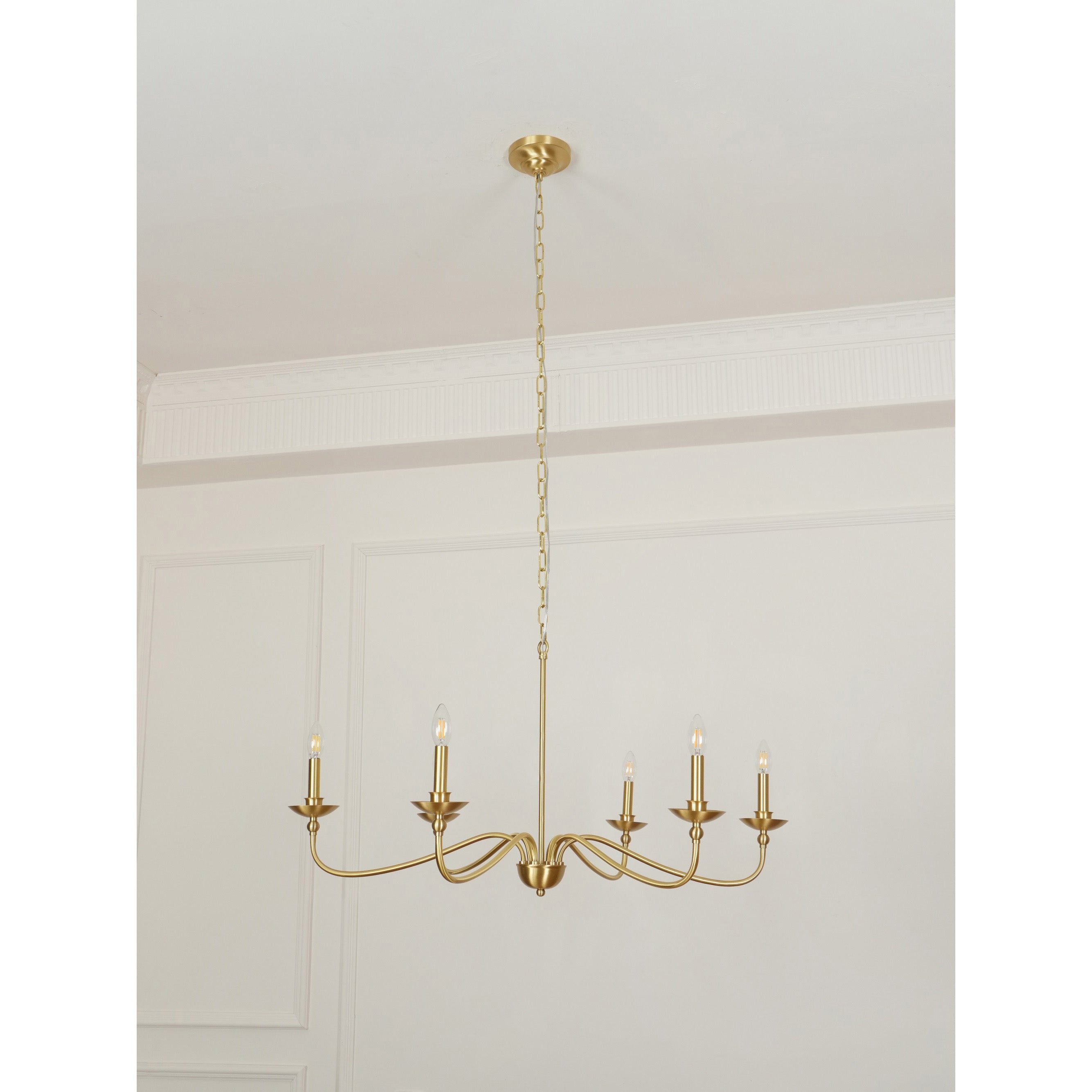 Alshaarae Vintage Industrie Messing Kronleuchter-Letslighting