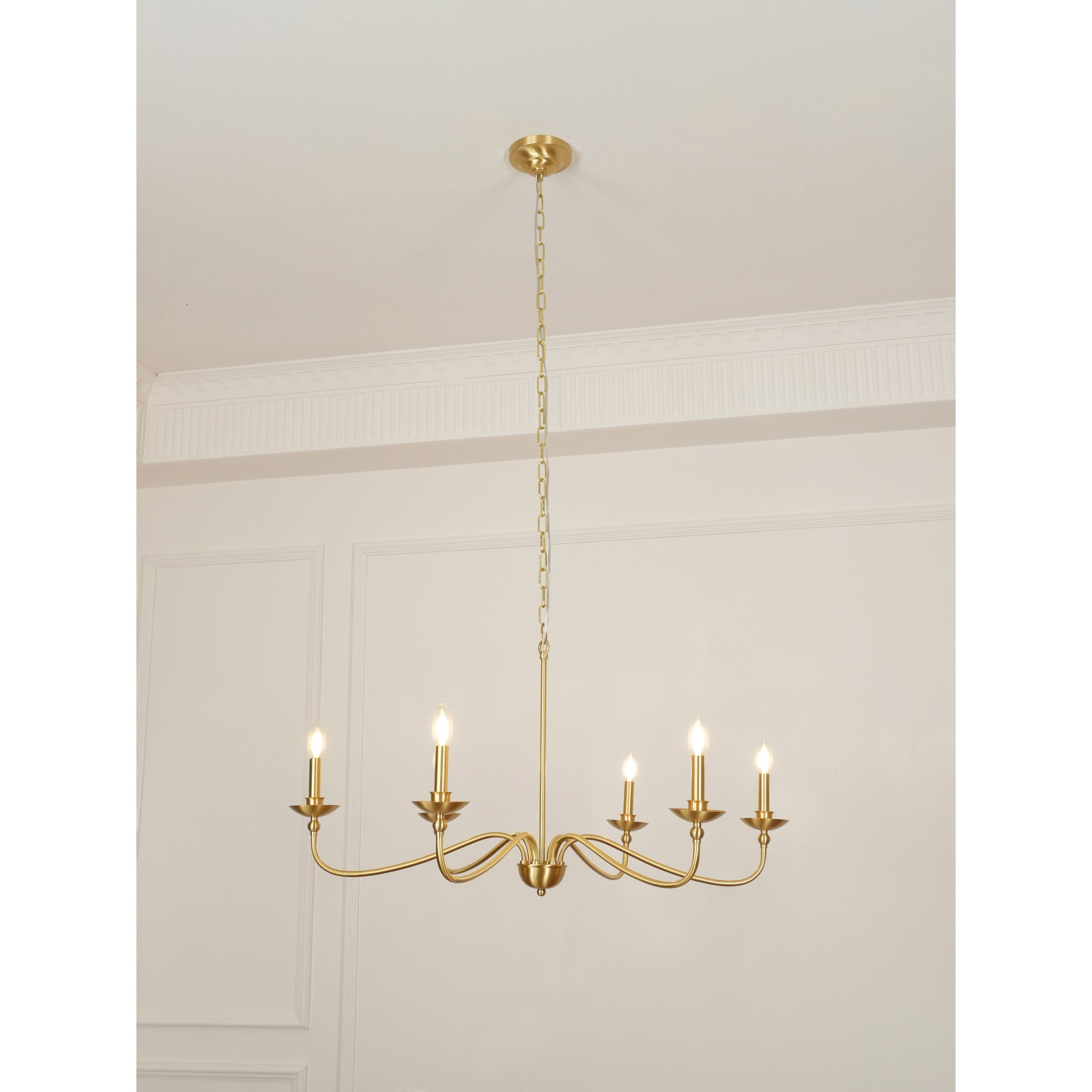 Alshaarae Vintage Industrie Messing Kronleuchter-Letslighting
