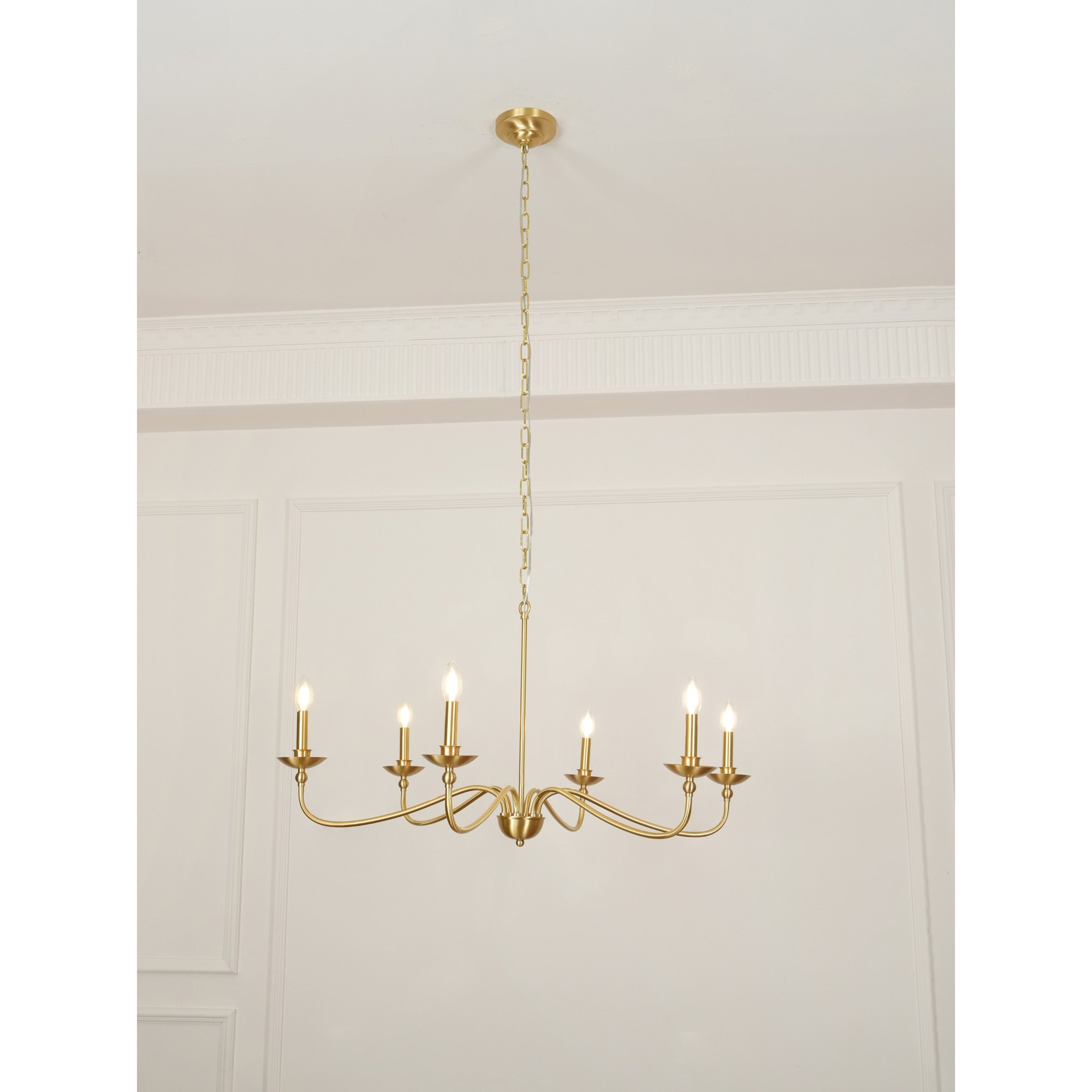 Alshaarae Vintage Industrie Messing Kronleuchter-Letslighting