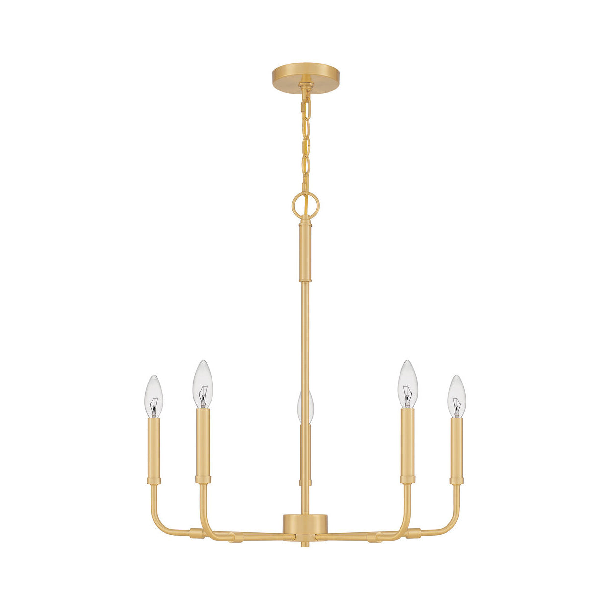 Abner Industrial Modern Brass Chandelier - Letslighting