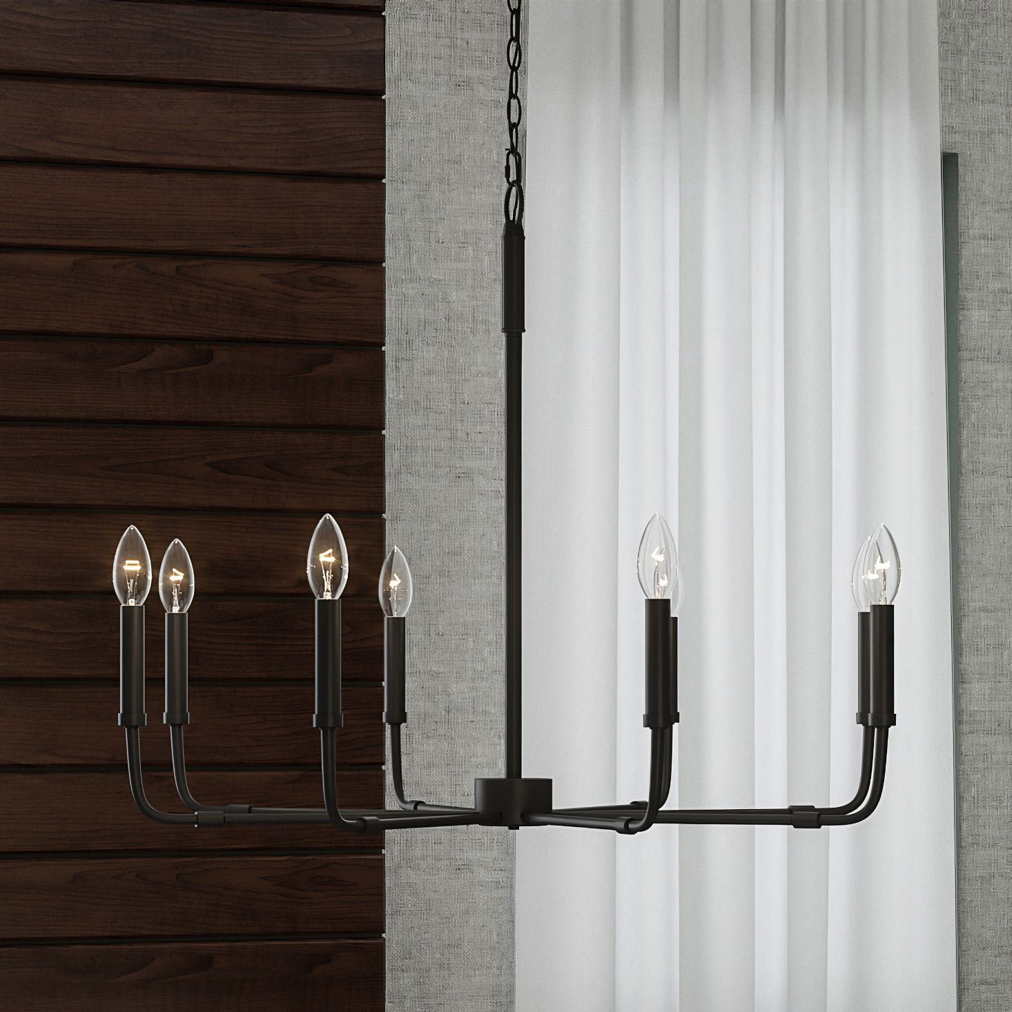 Abner Industrial Modern Brass Chandelier - Letslighting