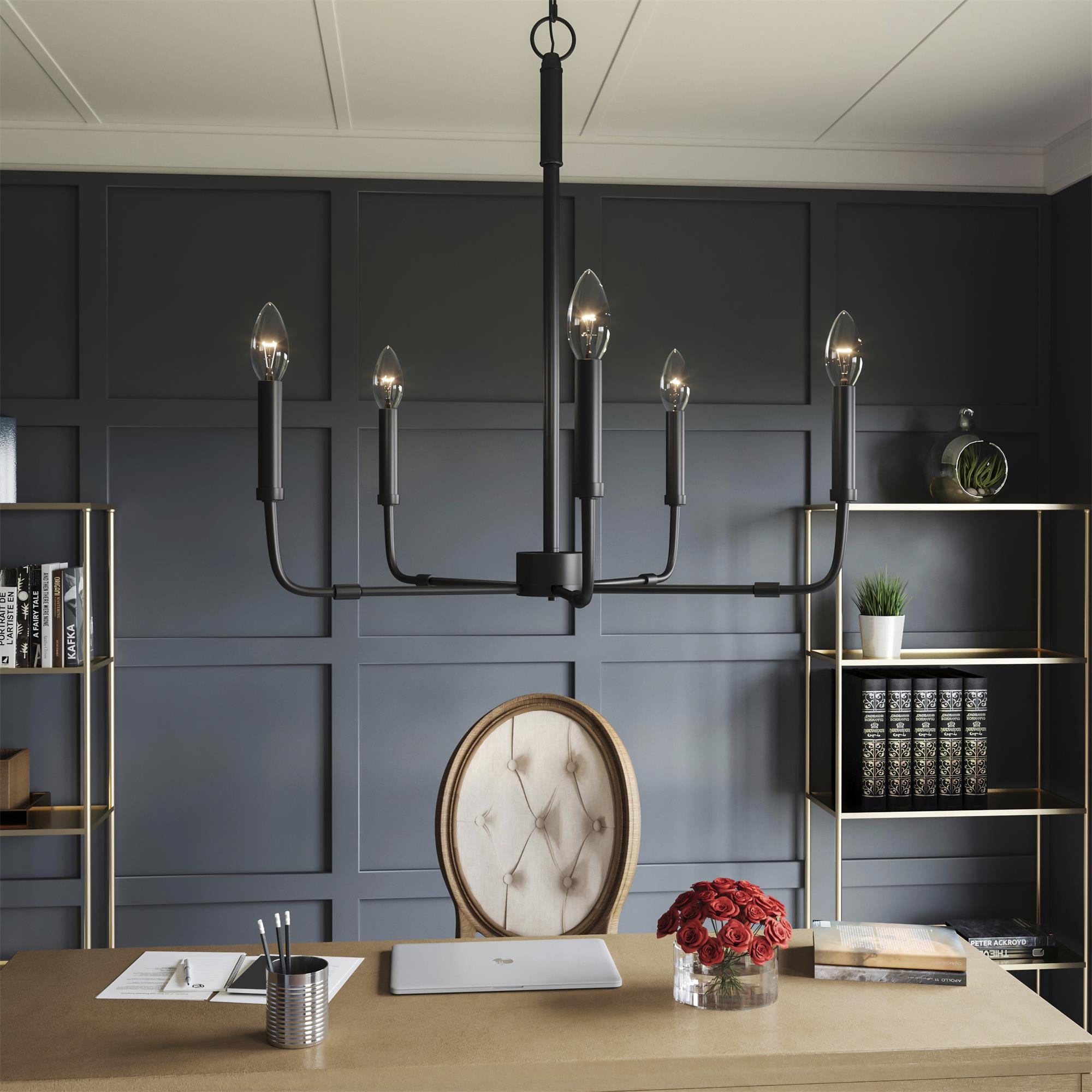 Abner Industrial Modern Brass Chandelier - Letslighting