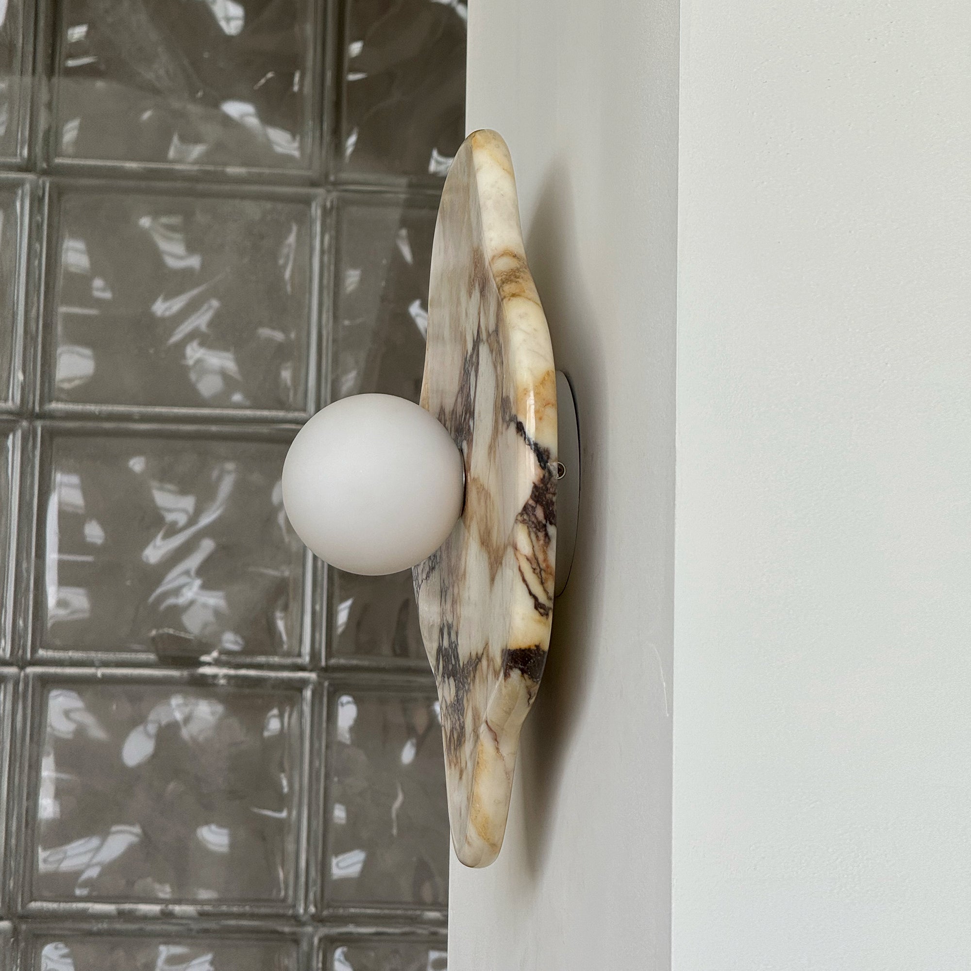 Abnormal Modern Minimalist Marble Glass Wall Lamp - Letslighting