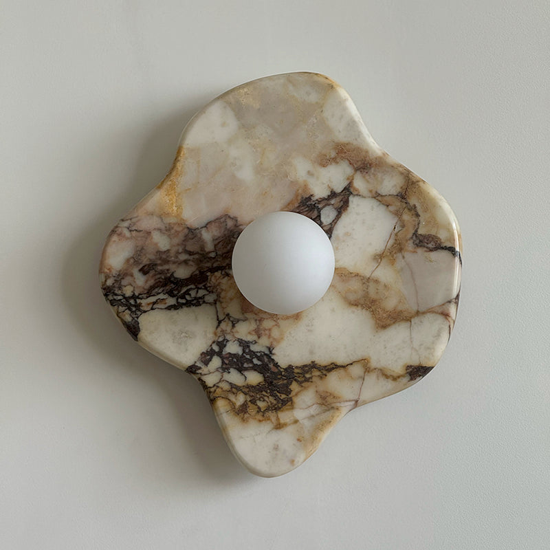 Abnormal Modern Minimalist Marble Glass Wall Lamp - Letslighting
