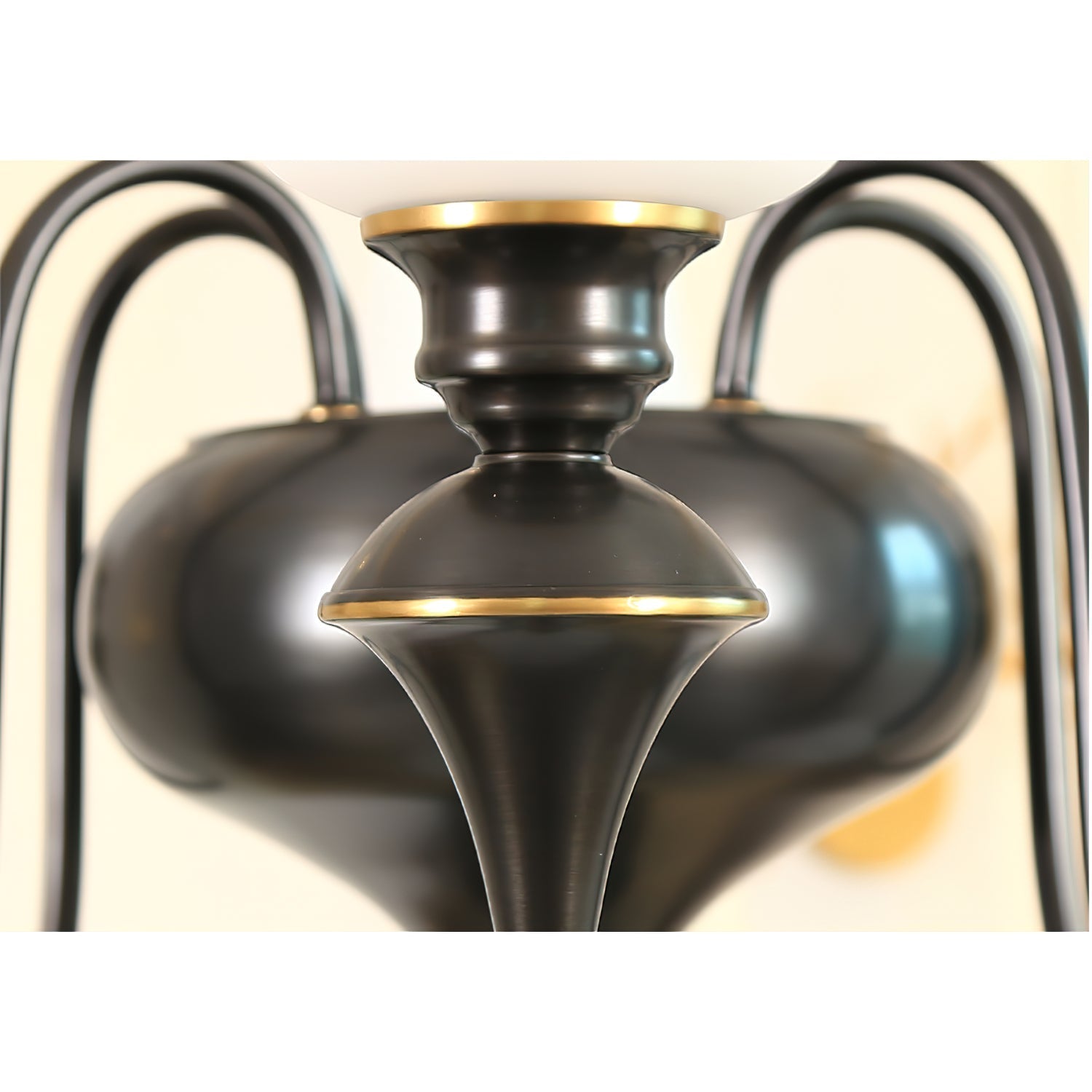 Abrahamson Traditional Shaded Tiered Brass Glass Chandelier - Letslighting