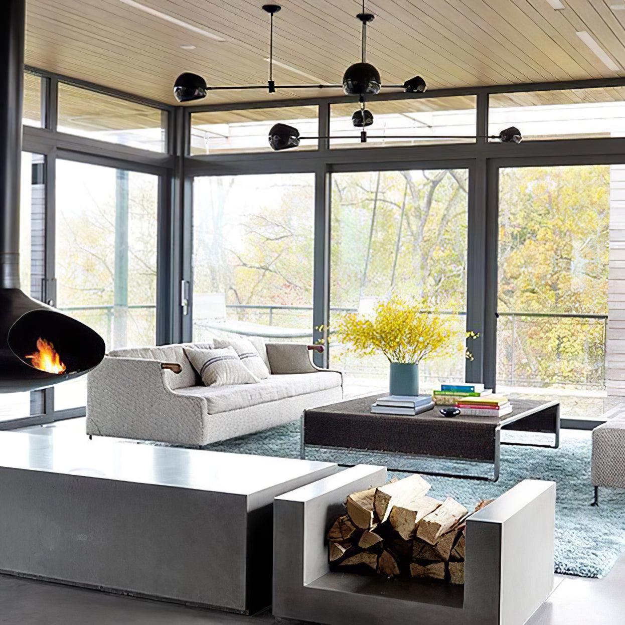 Lustra Kronleuchter Schwarz Glas Acaba Elegant-Letslighting