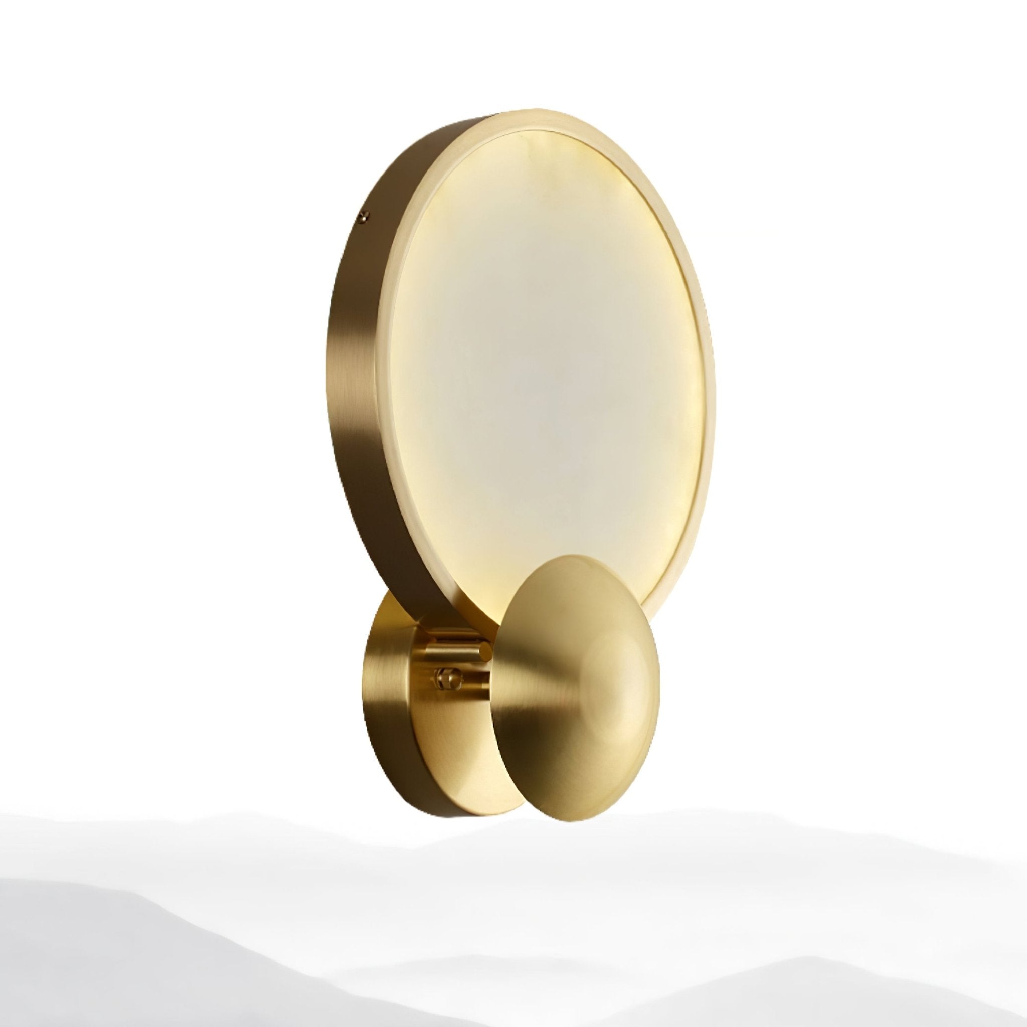 Sol Alabaster Brass Wall Light - Neutralighting