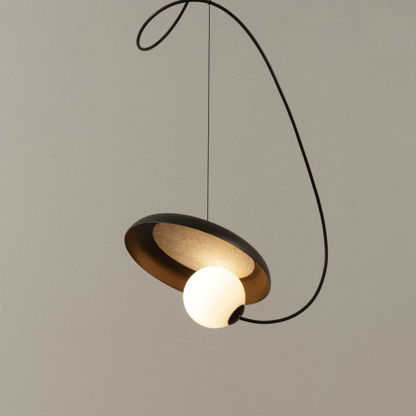 Acoustic Modern Disc Glass Pendant Lamp - Letslighting