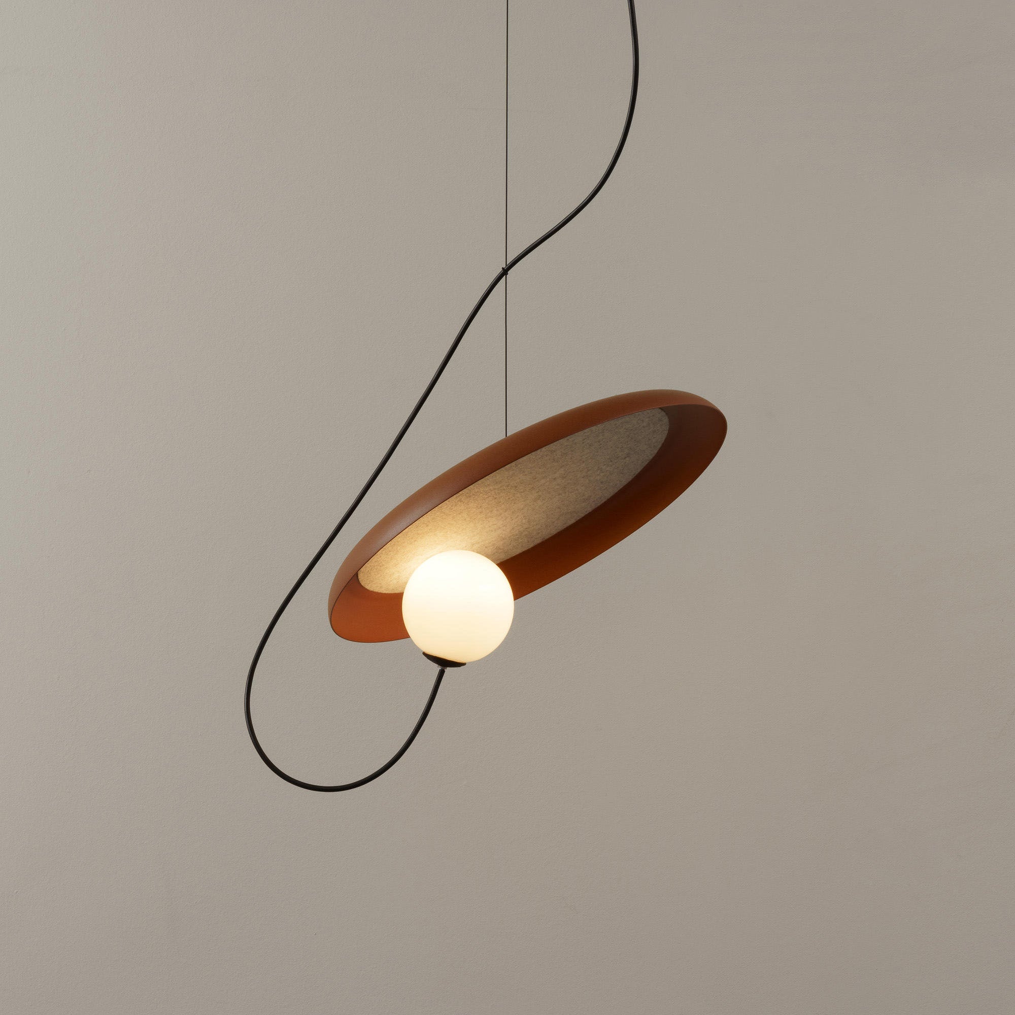 Acoustic Modern Disc Glass Pendant Lamp - Letslighting