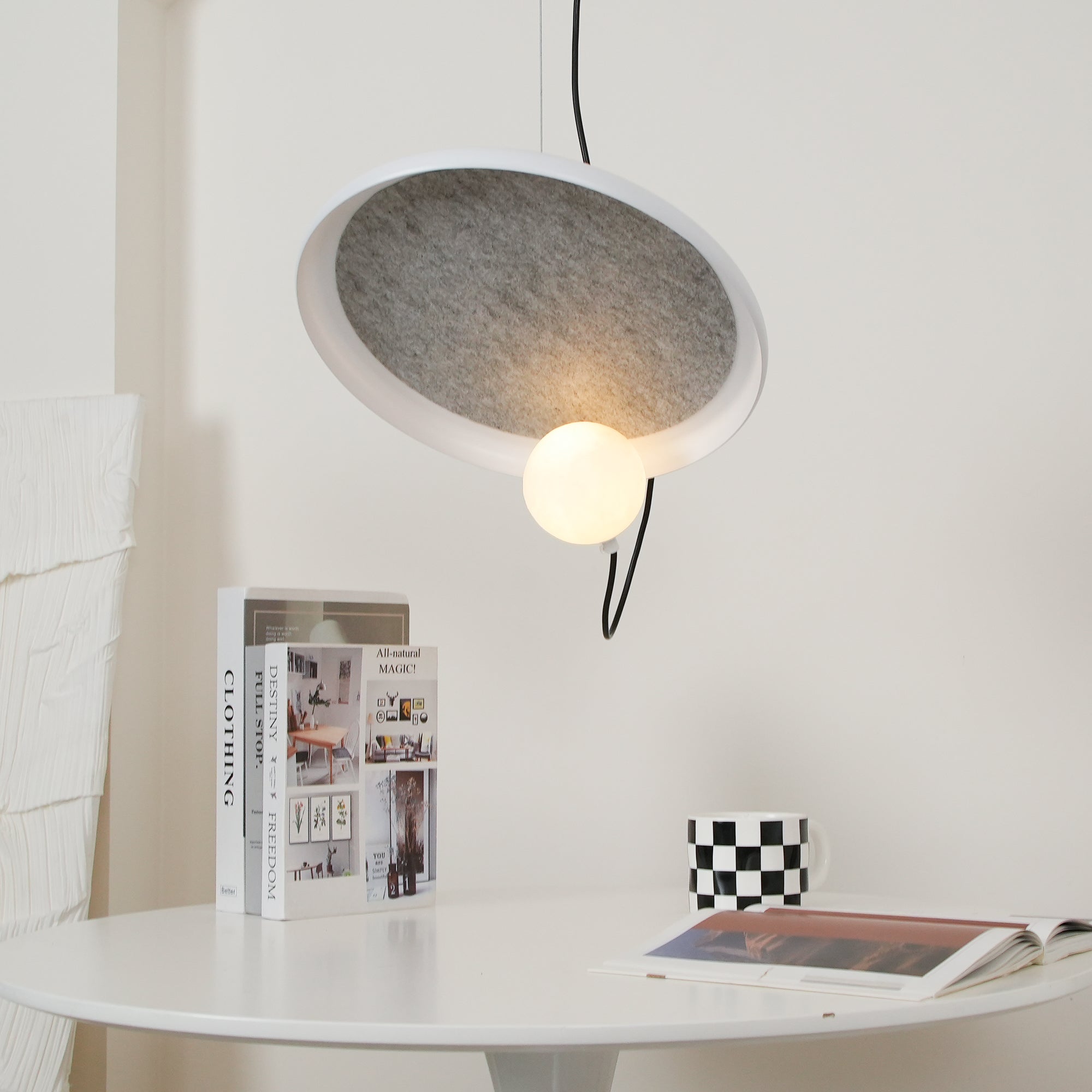 Acoustic Modern Disc Glass Pendant Lamp - Letslighting