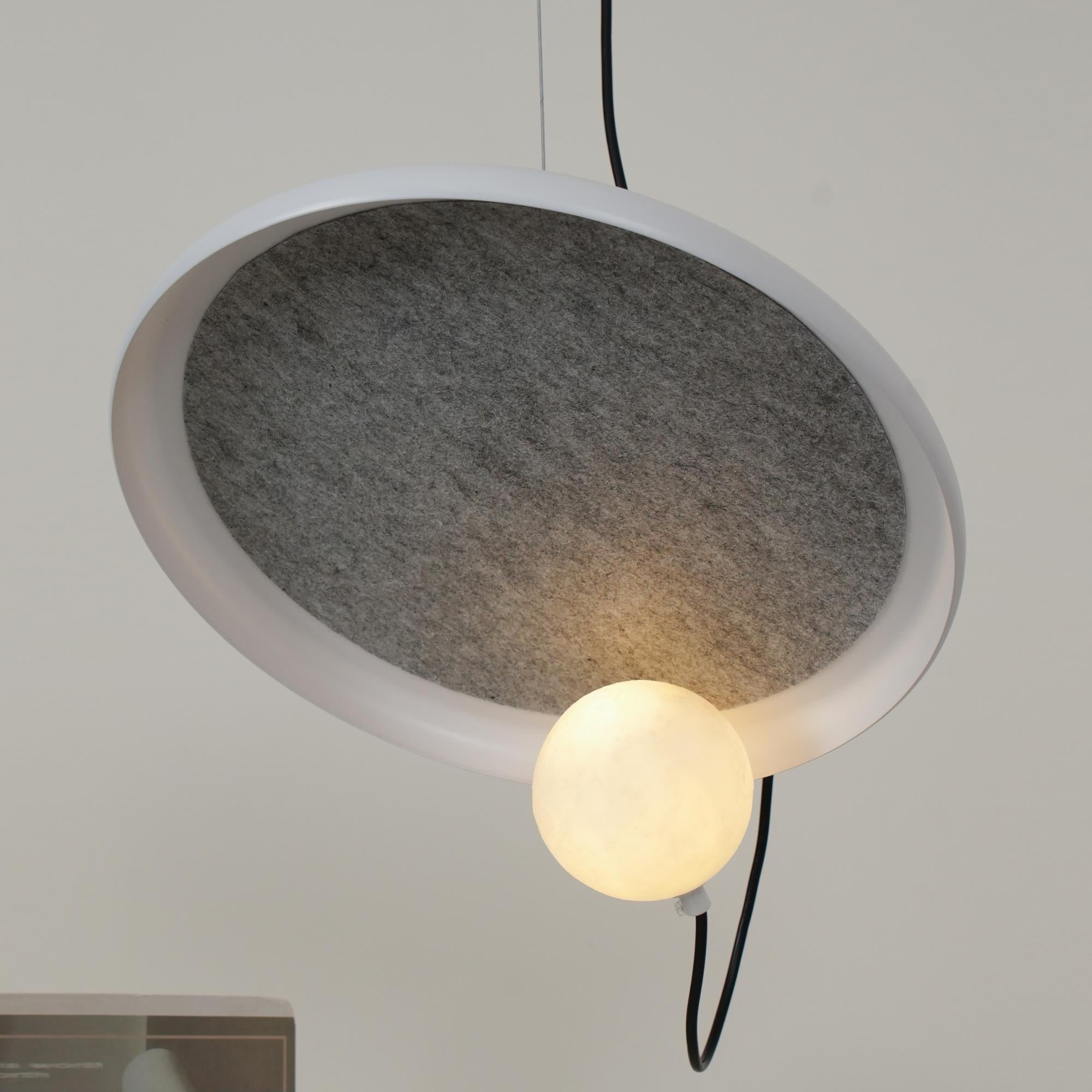 Acoustic Modern Disc Glass Pendant Lamp - Letslighting