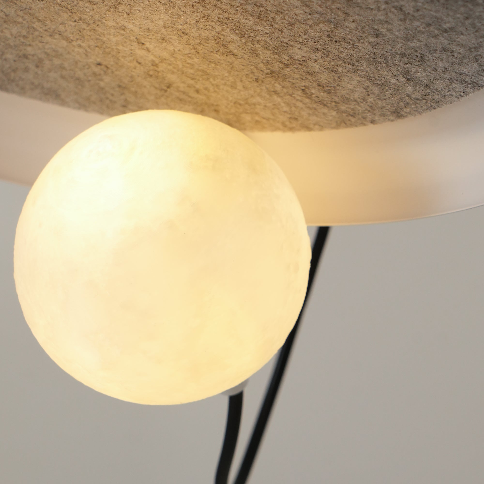 Acoustic Modern Disc Glass Pendant Lamp - Letslighting