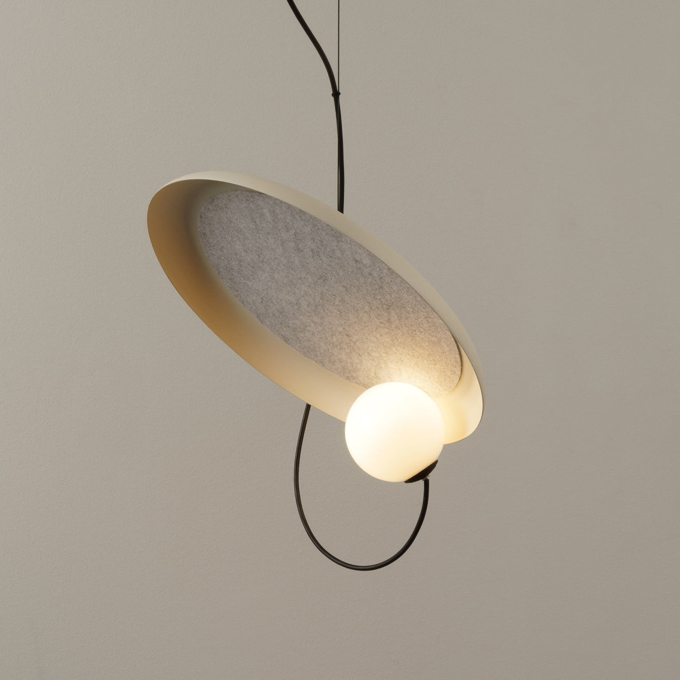 Acoustic Modern Disc Glass Pendant Lamp - Letslighting