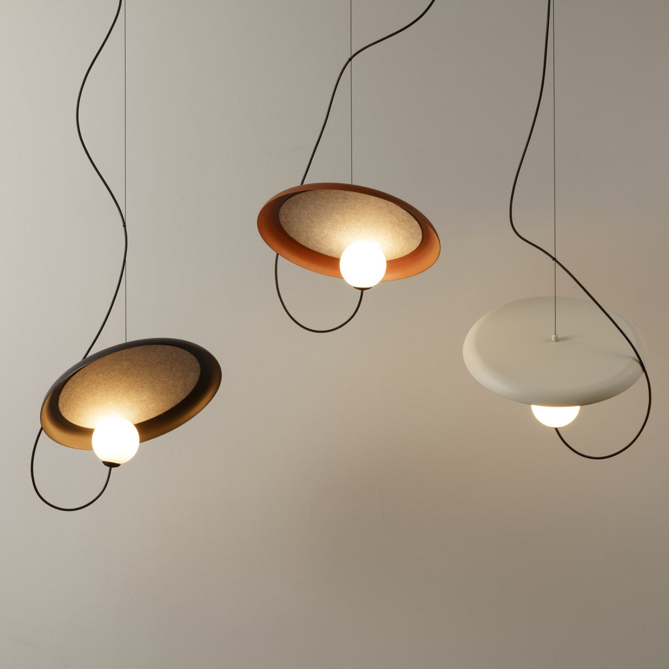 Acoustic Modern Disc Glass Pendant Lamp - Letslighting