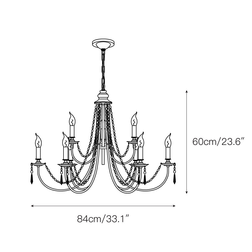 Acroma Modern Traditional Crystal Chandelier - Letslighting