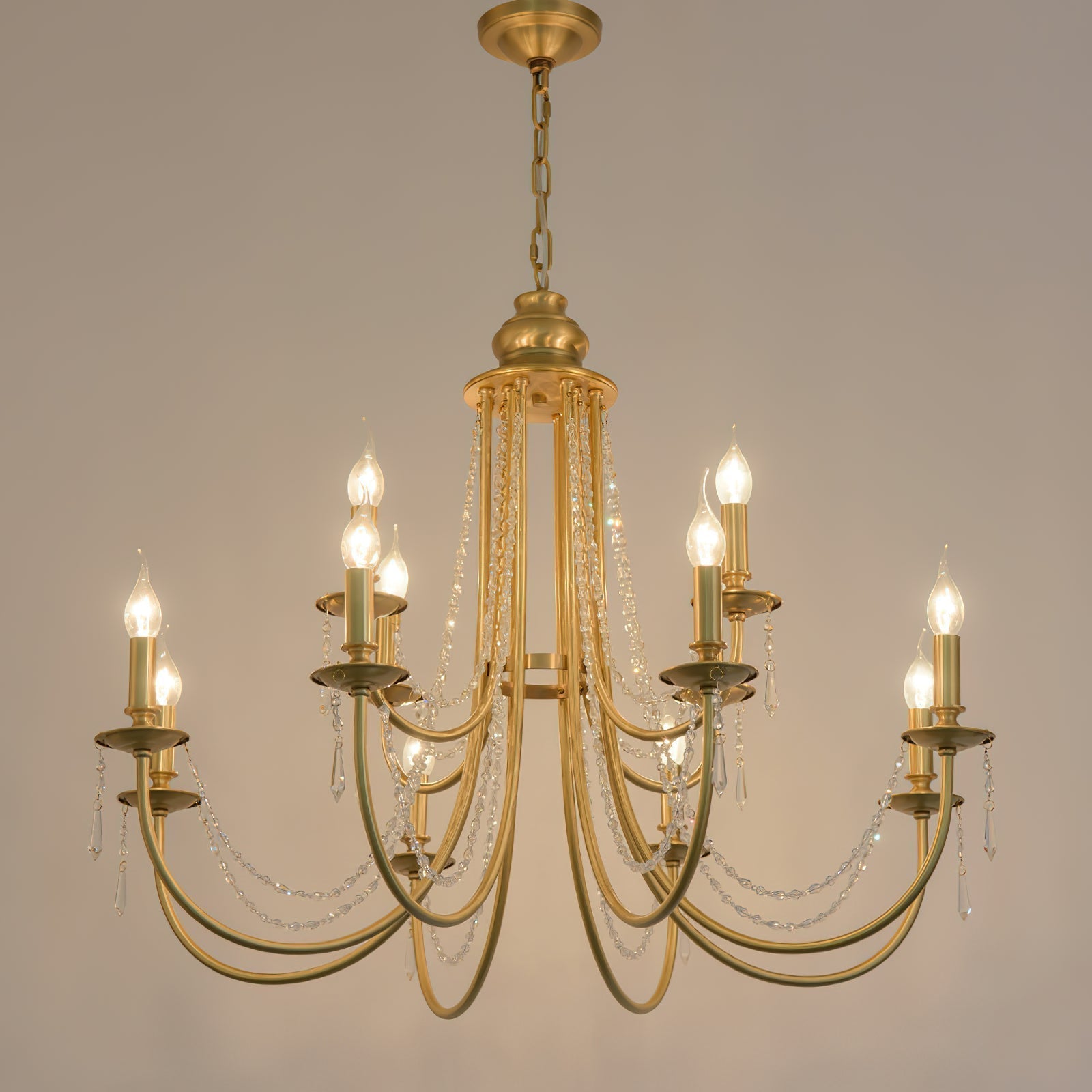 Acroma Modern Traditional Crystal Chandelier - Letslighting